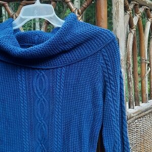 🍀3/15 Jeanne Pierre Blue Turtleneck Sweater